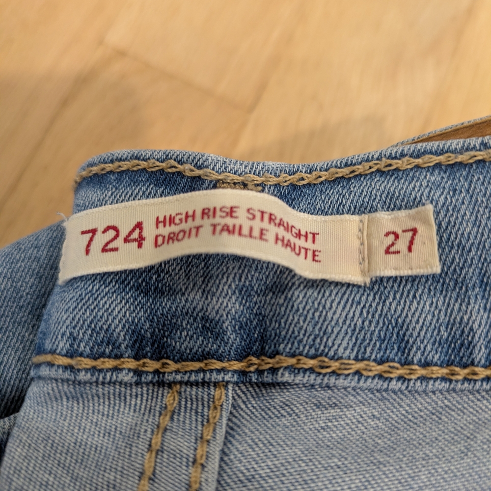 Levi's Light Blue Women's Straight Leg Jeans - Picture 3 of 5